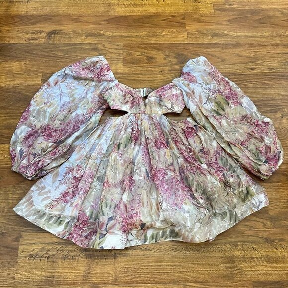 Urbani Moscow bralette floral cutout mini dress - Picture 11 of 11